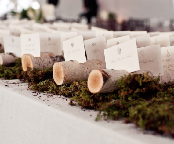 birch place card holders Place Card Craftiness To keep with our winter 